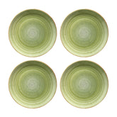 Bonna China Natura dia.7.5"  Round Green Porcelain Plate (Set of 4)